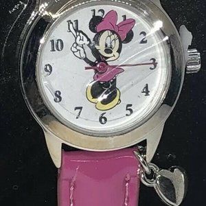 DISNEY Minnie Mouse Women's Watch MN1028 Pink Band